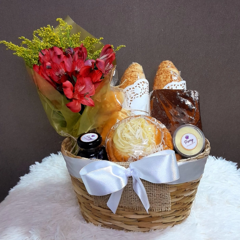 cesta doce sabor - Cesta de café da manhã