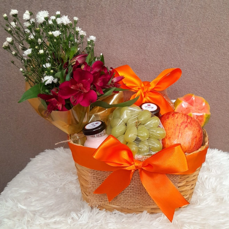 Cesta Equilíbrio - cesta de cafe da manha