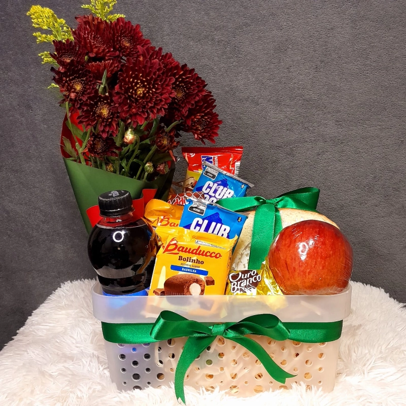 Caixa Café Leve - Cesta de cafe da manha