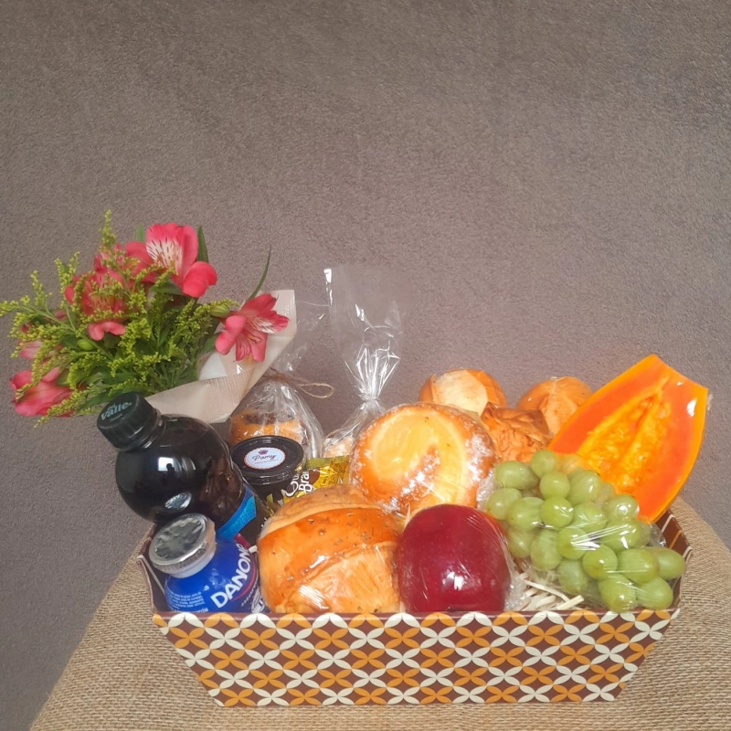 cesta de cafe da manha - Caixa Começar Bem