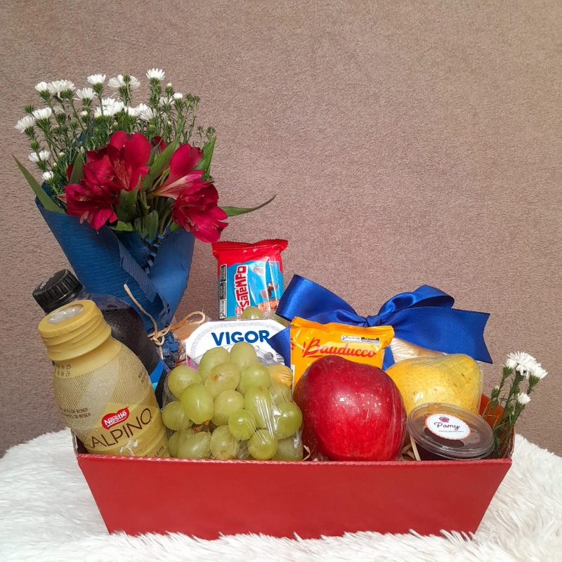 Caixa Despertar - cesta de cafe da manha