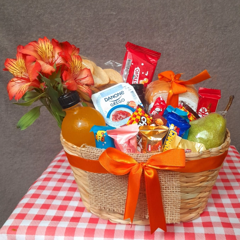 Cesta Aurora - cesta de cafe da manha